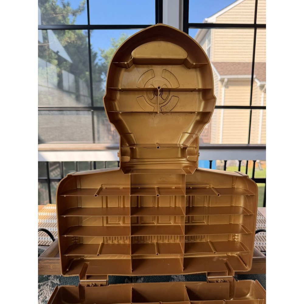 VTG 1983 Star Wars C-3PO Action Figure Carrying Case Gold Kenner Bust Storage - Picture 14 of 17